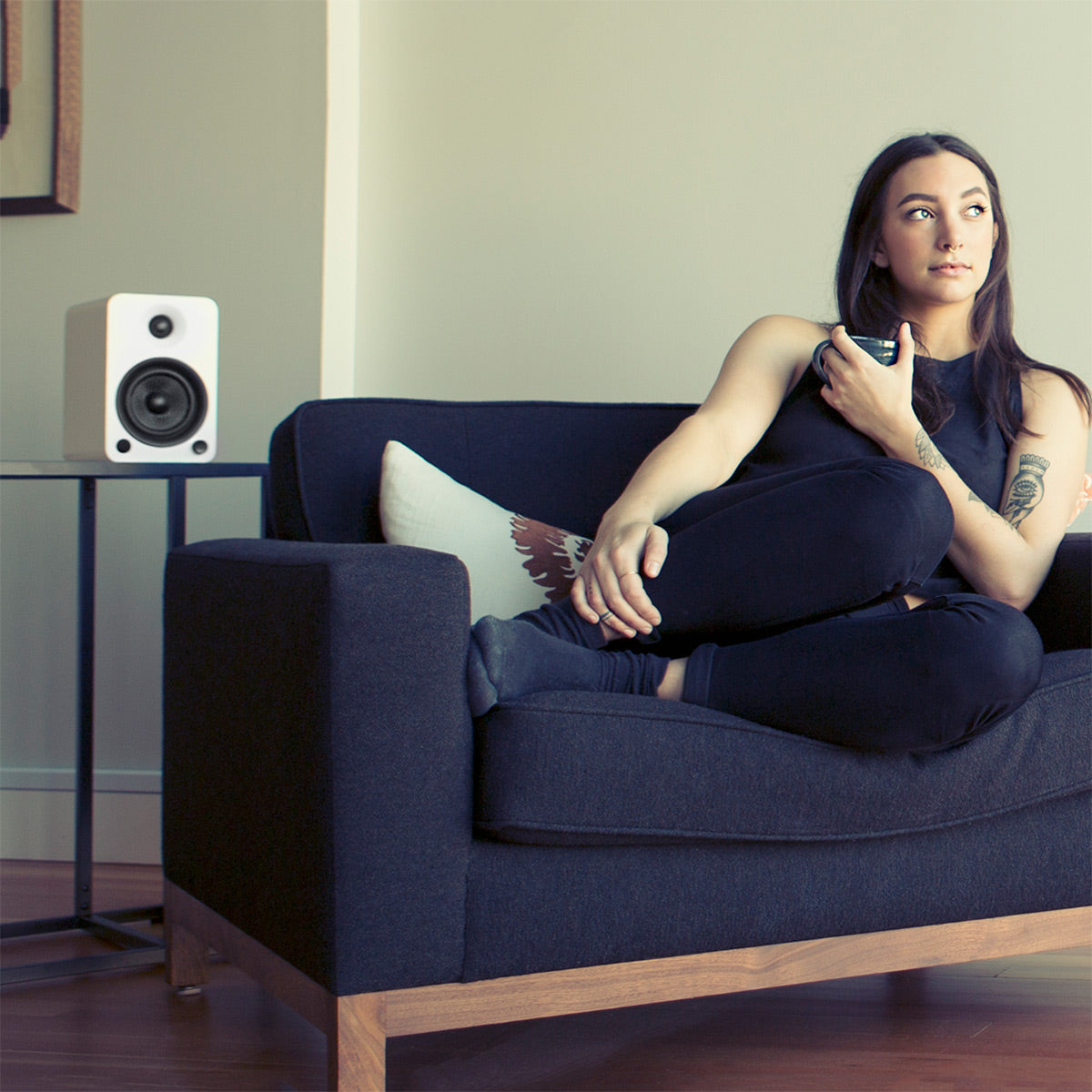 Kanto YU6 Powered Bookshelf Speakers with Built-In Bluetooth - Pair (Matte White)