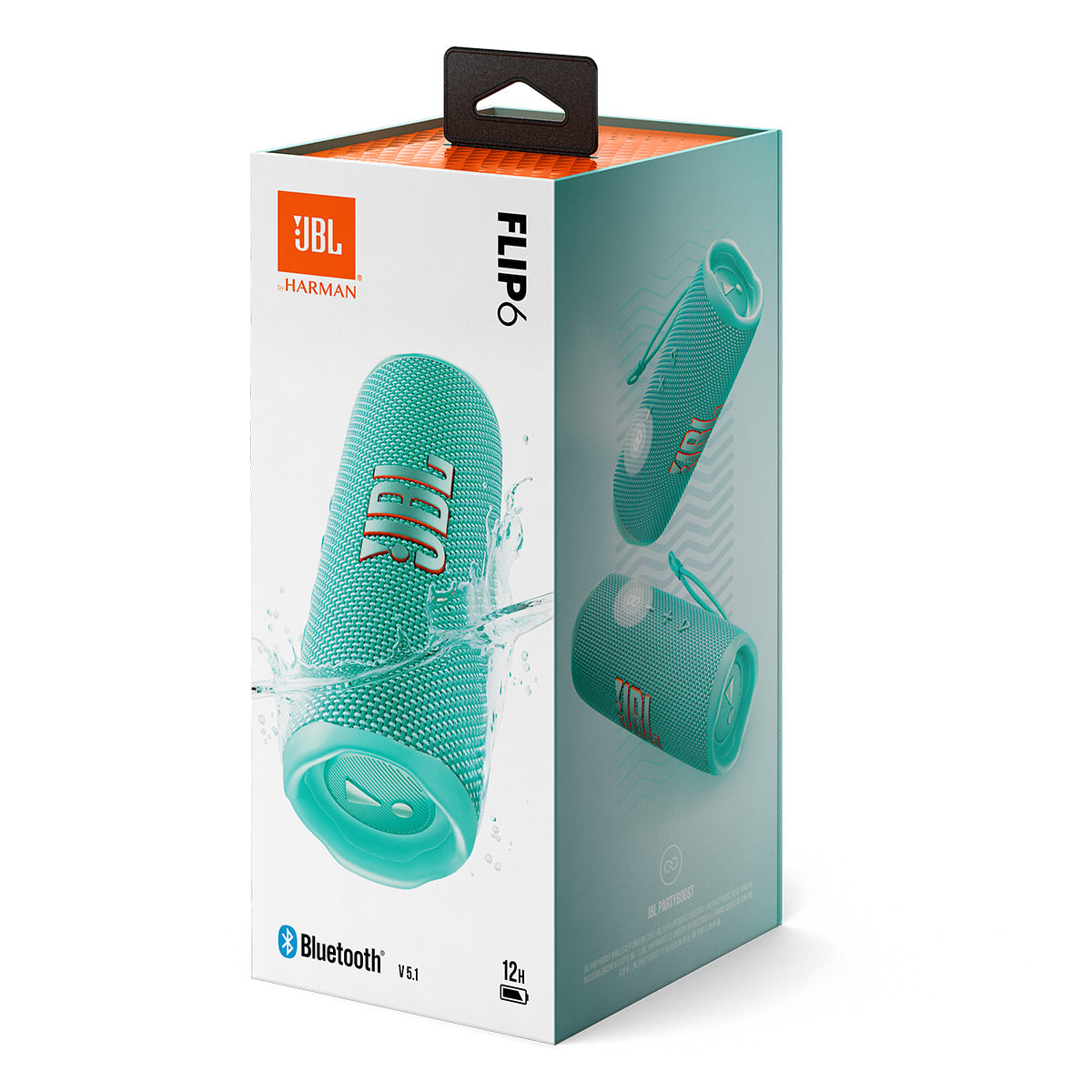 JBL Flip 6 Portable Waterproof Bluetooth Speaker (Teal)