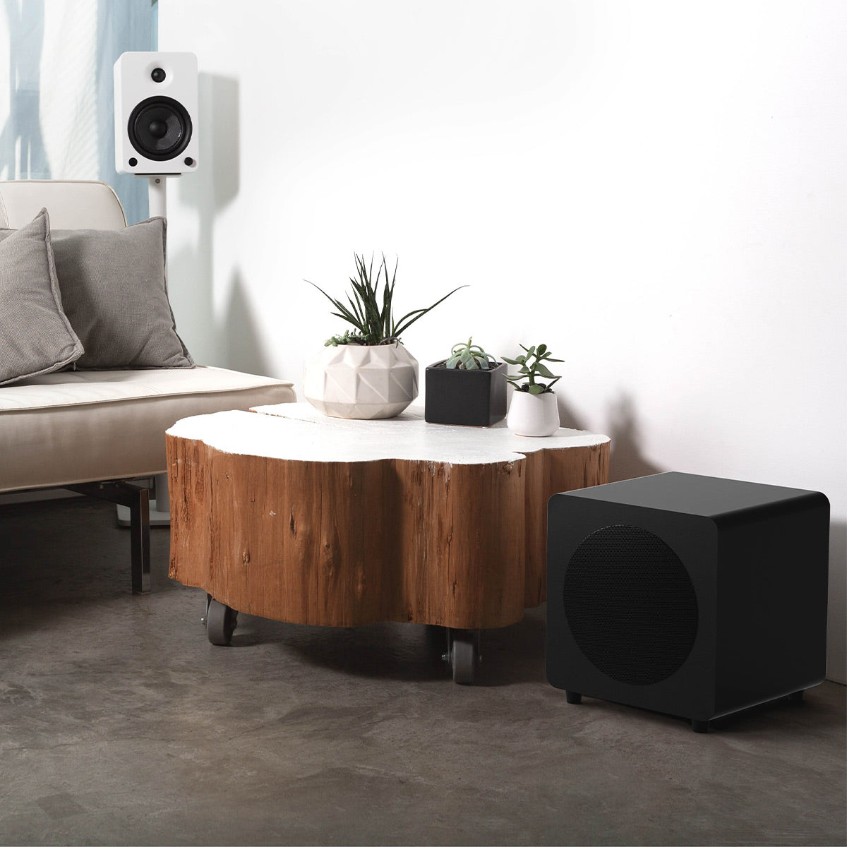 Kanto SUB8 8-inch Sealed Powered Subwoofer (Matte Black)