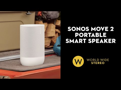 Sonos Move 2 Portable Smart Speaker with 24-Hour Battery Life, Bluetooth, and Wi-Fi (Black)