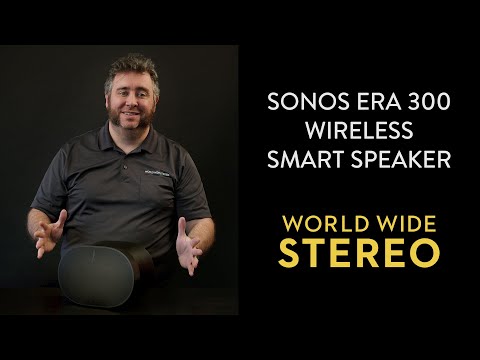 Sonos Era 300 Voice-Controlled Wireless Smart Speaker with Bluetooth, Trueplay Acoustic Tuning Technology, & Alexa Built-In (White)
